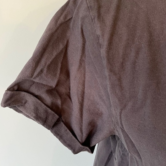 Sun and Moon Graphic Tee in Charcoal with Cream Print size large - Picture 3 of 6